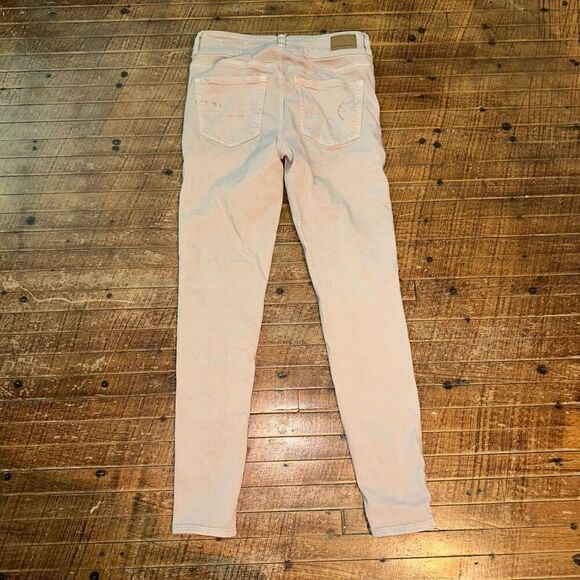 American Eagle hi rise stretchy size 6 tan jeggings - Picture 3 of 3